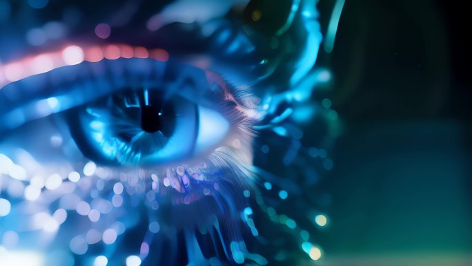 科技 粒子 未来 眼睛 瞳孔眼睛