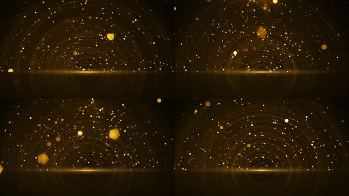 金色粒子半圆圆环背景2