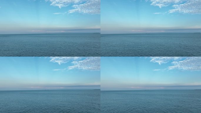 蓝色大海航拍飞向大海天空海洋风景唯美大海
