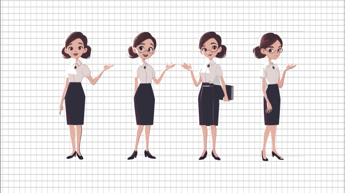 【原创】 MG动画人物售货员