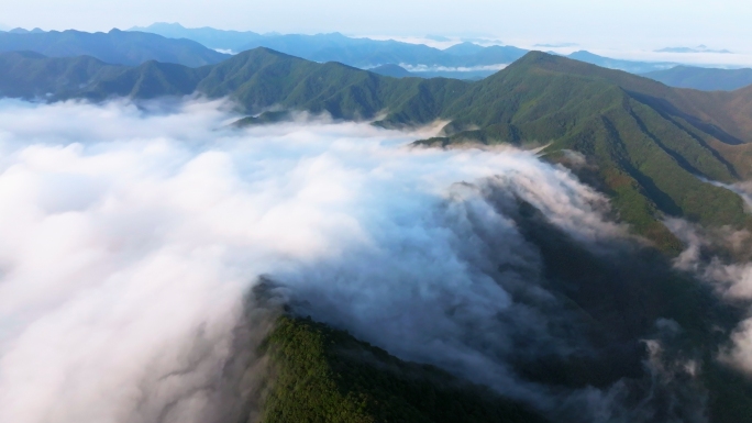 4k大山云海 航拍云海