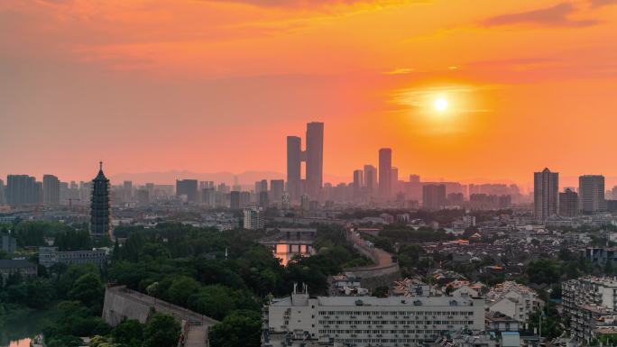 南京金鹰世界与大报恩寺延时摄影