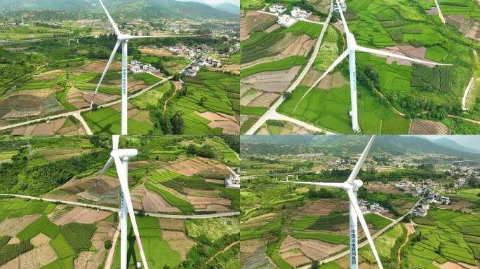 凉山中国水电顾问集团风力发电航拍4K御三