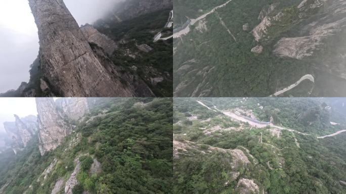 云层 穿越机 山峰 耸立 太行山