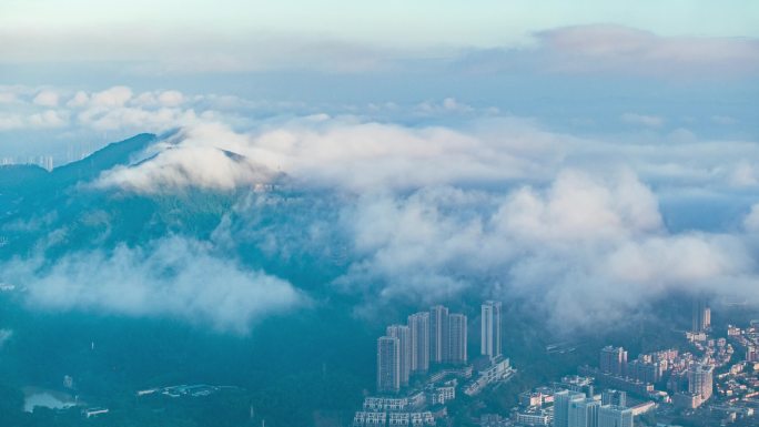 深圳清水河云雾拨开城市宣传片