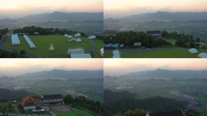 椒江太平山营地 看日出日落 实拍视频