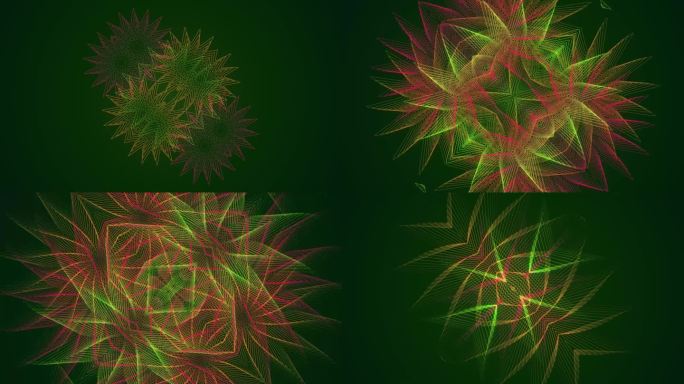 绚丽唯美万花筒视觉特效动态4KAE工程