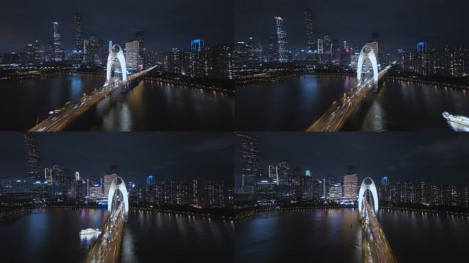 【4K原创】猎德大桥夜景