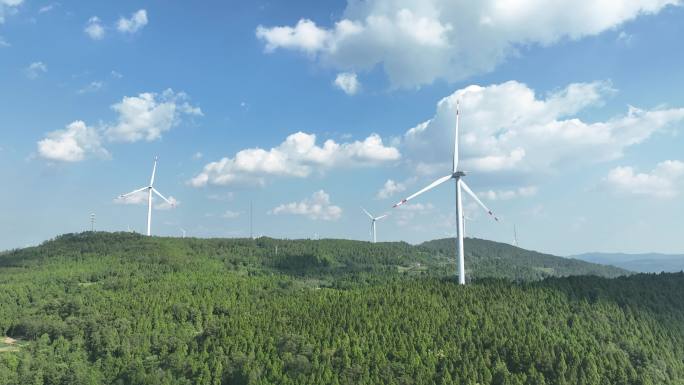 风力发电 风车吊装 新能源发电