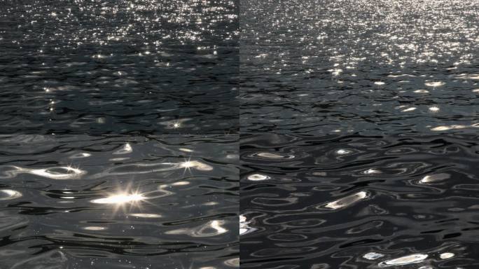 【合集】闪耀的水面，多镜头水波纹