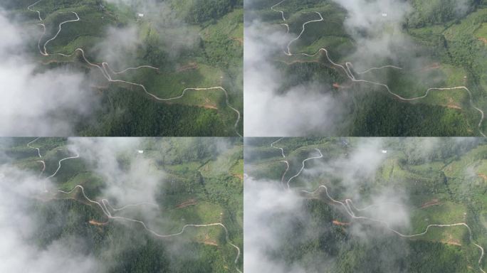 云雾缭绕 人间仙境 雨后风景