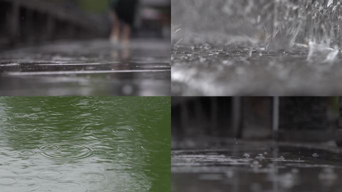 雨巷朗诵背景  雨巷街景