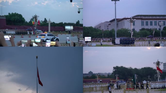 4K北京天安门广场升旗仪式仪仗队实拍视频