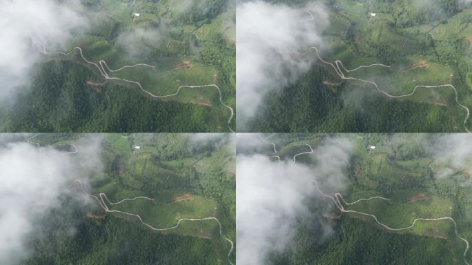 云雾缭绕 人间仙境 雨后风景