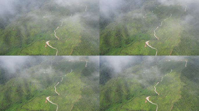 云雾缭绕 人间仙境 雨后风景