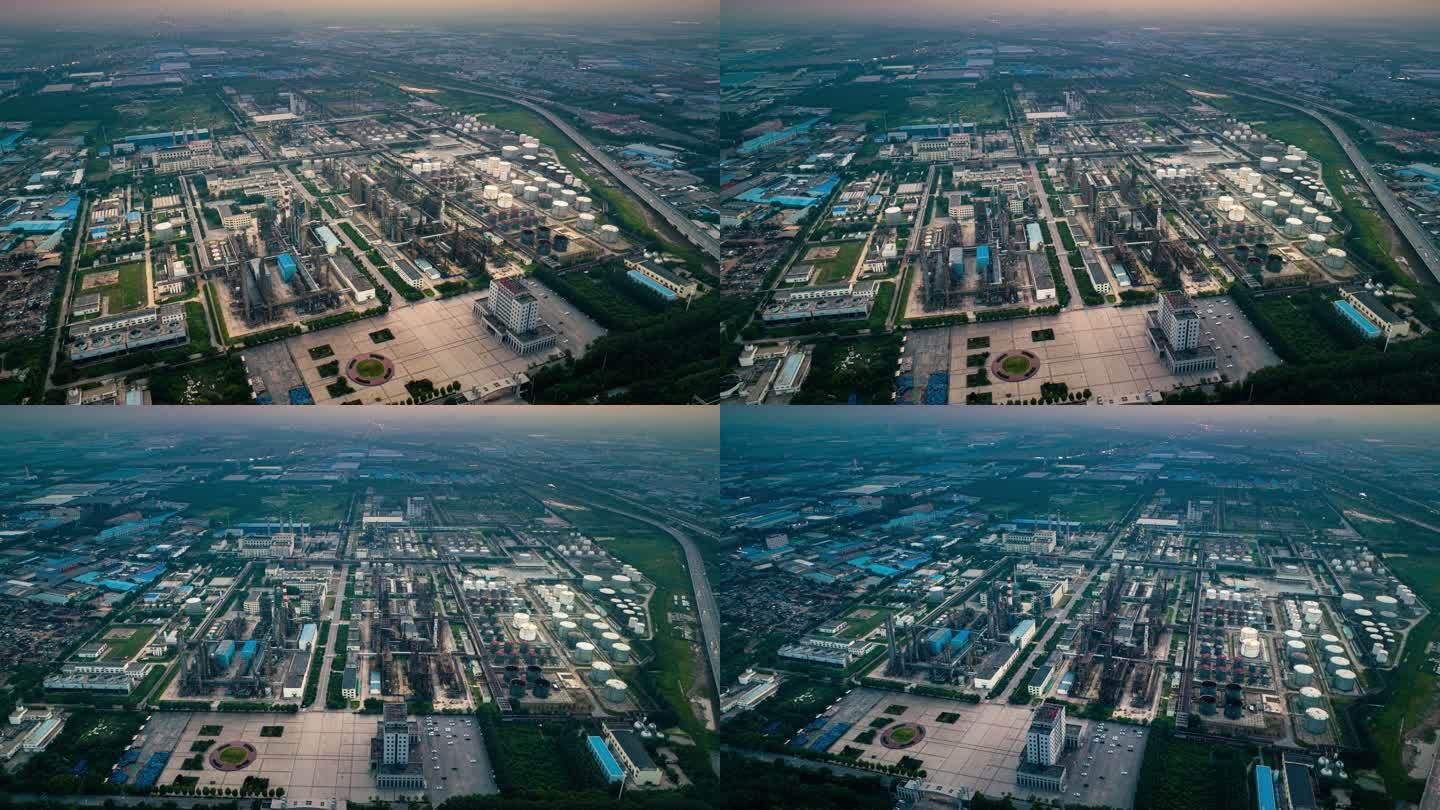 中国东北辽宁沈阳化工厂航拍