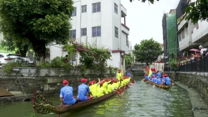 龙舟比赛 划船 湖