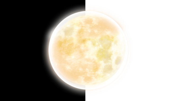 带透明通道月亮形态中秋节素材月亮动画