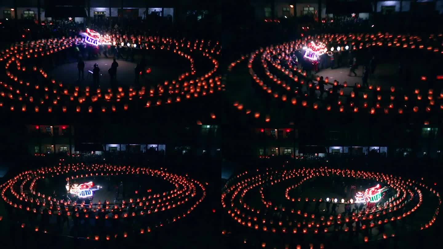 中国龙年传统民俗迎龙灯
