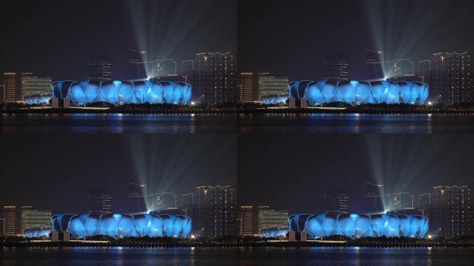 亚运会杭州奥体中心灯光秀
