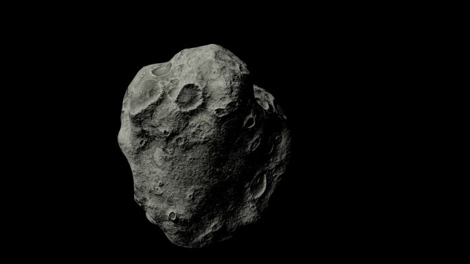 4K单个陨石循环素材C（透明背景）