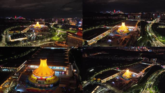 第二十届中国东盟博览会会展中心夜景