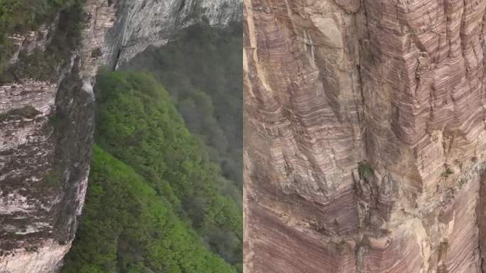 高清竖屏航拍河南山东麓林州太行山大美风景