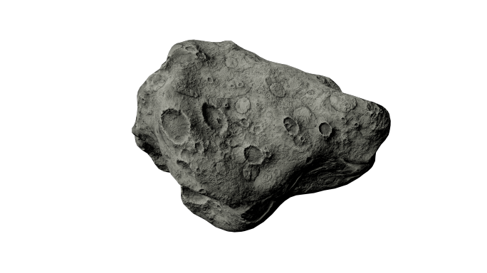 4K单个陨石循环素材B（透明背景）
