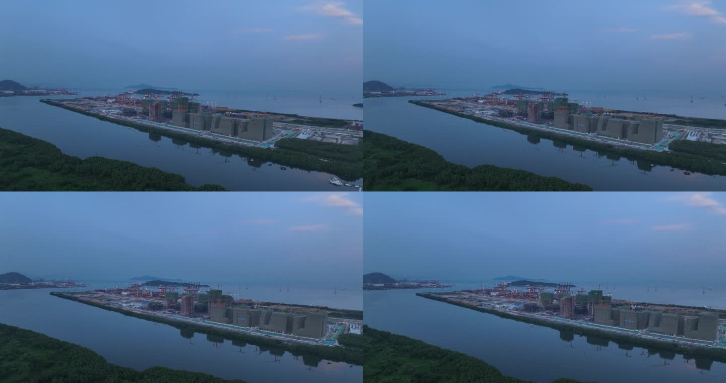 【正版原创】前海腾讯岛清晨倒影航拍