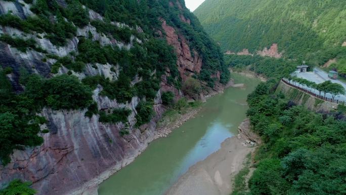 航拍灵官峡