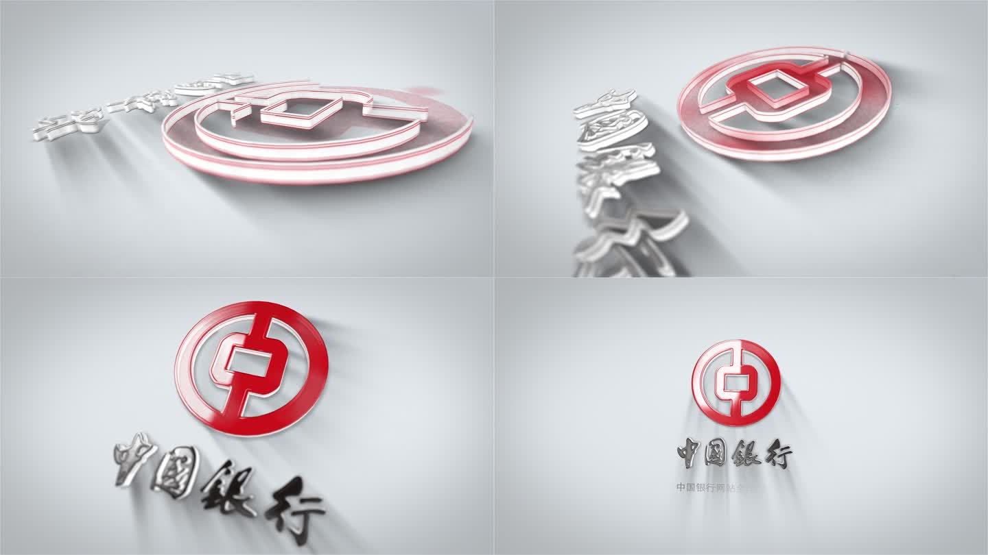 中国银行logo演绎ae模板《带低版本》
