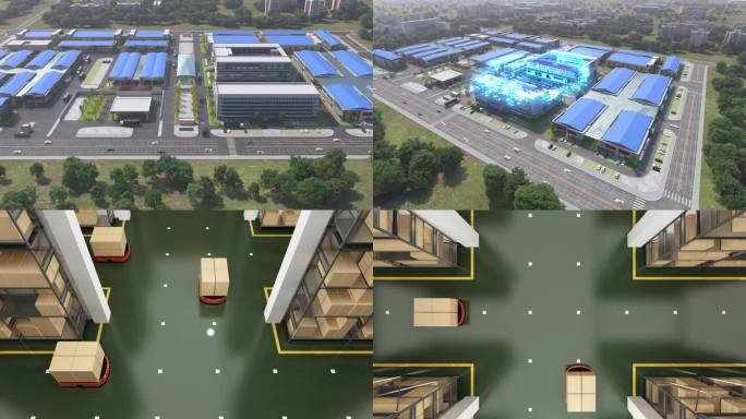 数字化工厂仓储物流数字园区虚拟现实转换