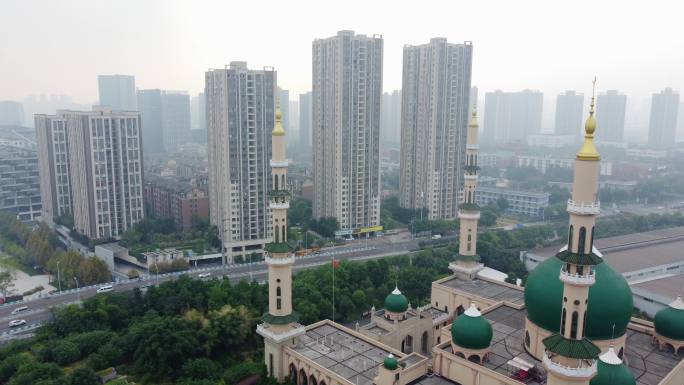 重庆清真寺航拍
