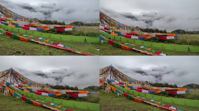 拉萨祈祷旗民俗彩旗经幡