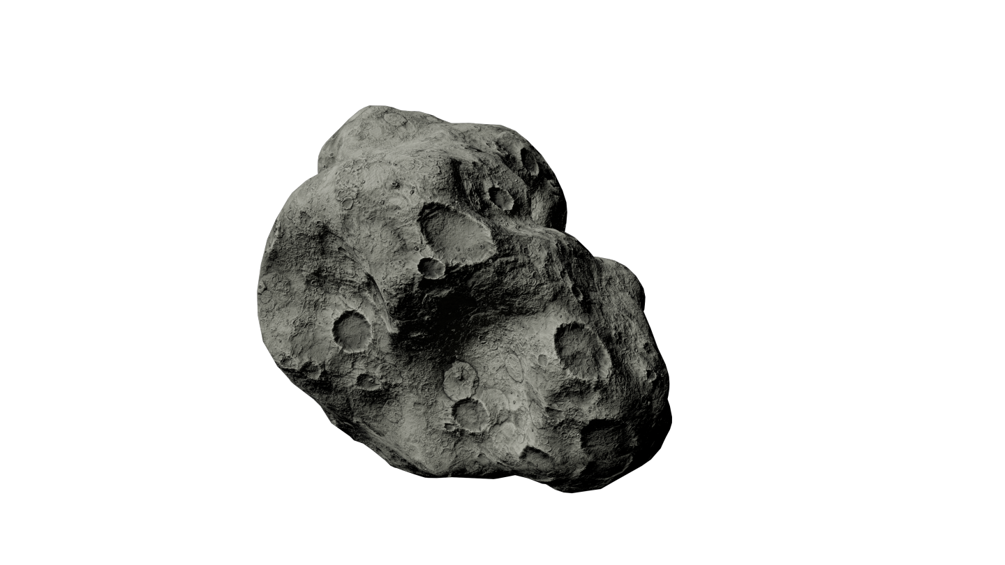 4K单个陨石循环素材D（透明背景）