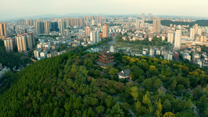 荆门岚光阁象山全景航拍