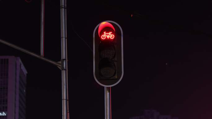 红绿灯变绿人行道红绿灯自行车道红绿灯8K