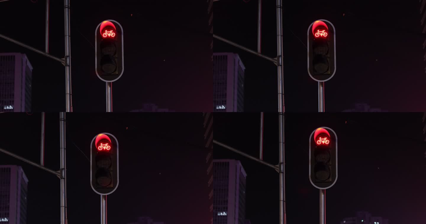 红绿灯变绿人行道红绿灯自行车道红绿灯8K