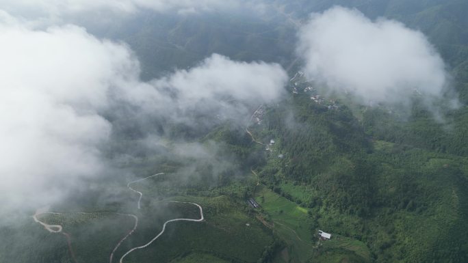 云雾缭绕 人间仙境 雨后风景