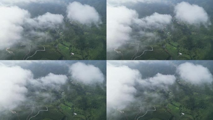 云雾缭绕 人间仙境 雨后风景