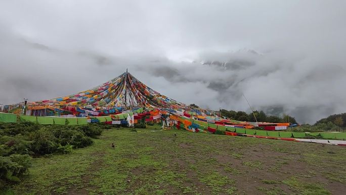 拉萨祈祷旗民俗彩旗经幡