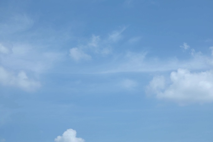 原创蓝天白云延时天空夏天清新大山