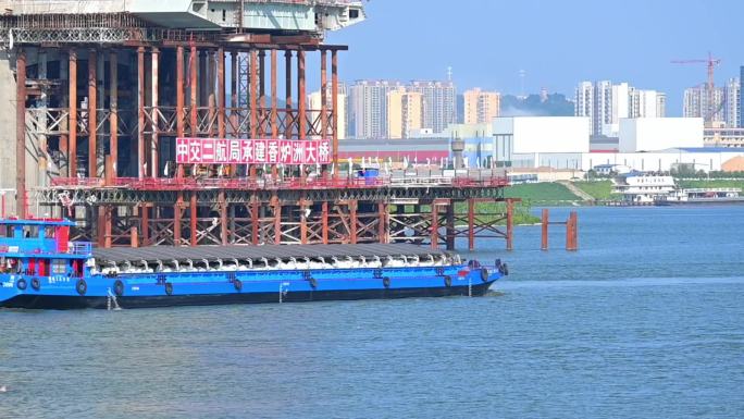 湘江运输船，湘江码头建设