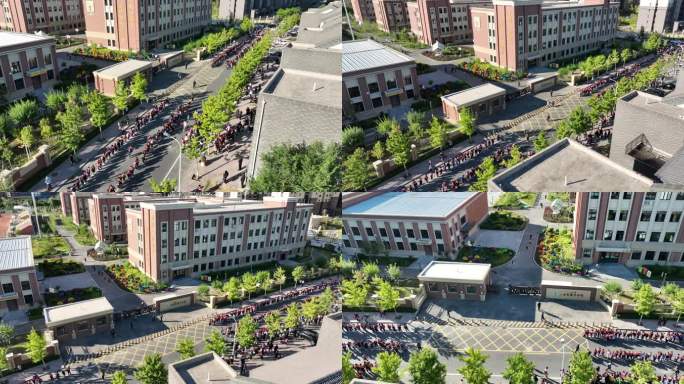 航拍通辽富力小学