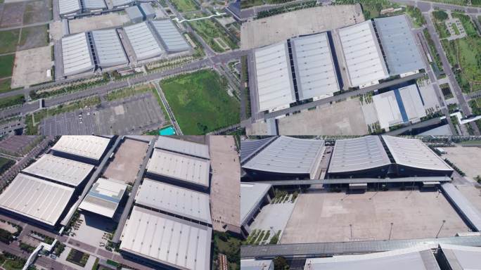 5.4K长沙国际会展中心航拍空镜