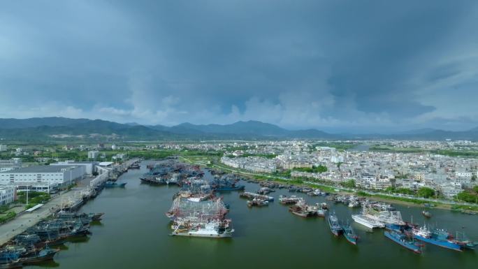 三亚崖州中心渔港码头航拍宣传