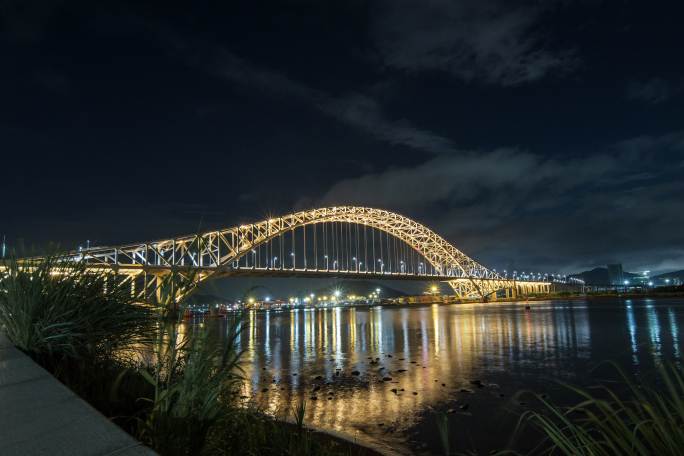 【4K延时】珠海横琴横琴二桥夜景