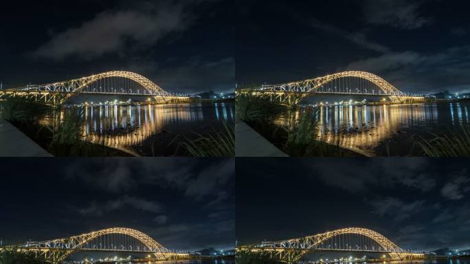 【4K延时】珠海横琴横琴二桥夜景