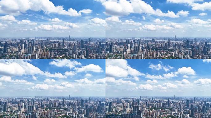 武汉城市航拍大景4K延时航拍