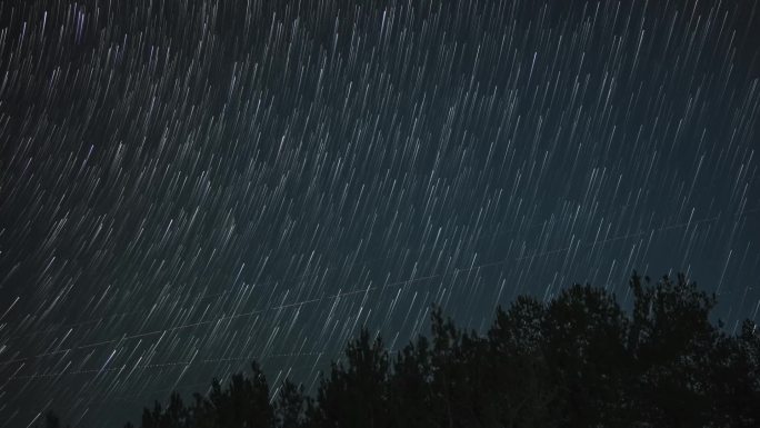 星轨 星空延时 夜晚 天空夜色